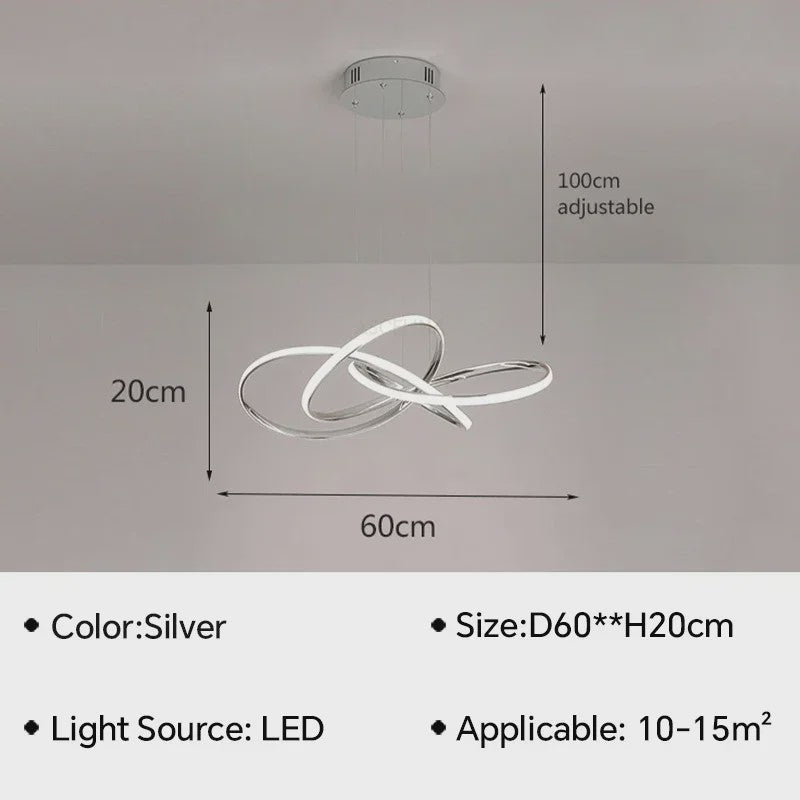 Moderne LED Hanglamp - Stijlvolle Verlichting voor Woonkamer, Eetkamer & Slaapkamer