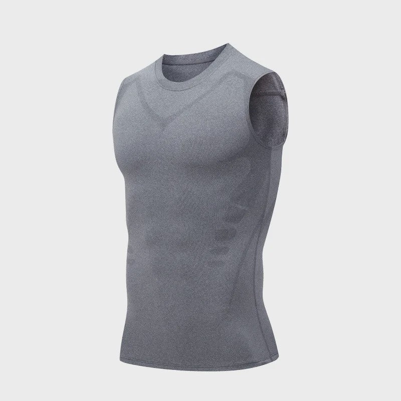 Heren Sneldrogende Ademende Tanktop - Mouwloos Sportshirt voor Fitness & Zomer Basislaag
