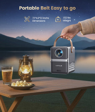 Wimius P61 Portable 4K Projector - Officiële Netflix, 1600 ANSI Lumen, Auto Focus, WiFi 6