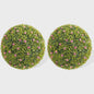 Kunst Buxusbollen met 11 Witte Bloesems - Decoratieve Tuin- en Huisdecoratie