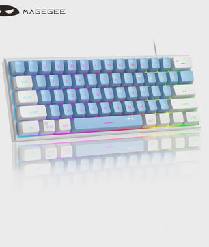 MageGee Mini 60% Gaming Toetsenbord met RGB Backlit, 61 Toetsen, Compact & Ergonomisch