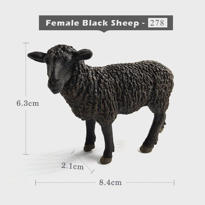 Realistisch Sierfiguur Schaap of Geit - Boerderijdier Model voor Miniatuur Tuin & Huisdecoratie