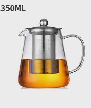 Glazen Theepot met RVS Infuser - Hittebestendig & Stijlvol