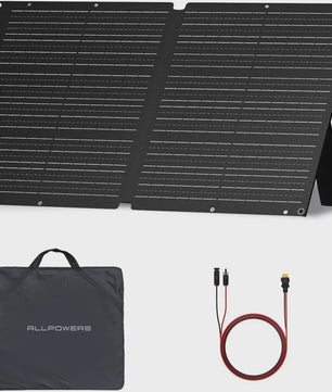ALLPOWERS SE100 100W Draagbaar Opvouwbaar Zonnepaneel - Monokristallijn, IP67, voor Camping & Noodstroom