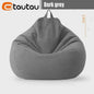 70cm Gevulde Beanbag Sofa van Katoen Linnen - Comfortabele Loungestoel voor Ontspanning