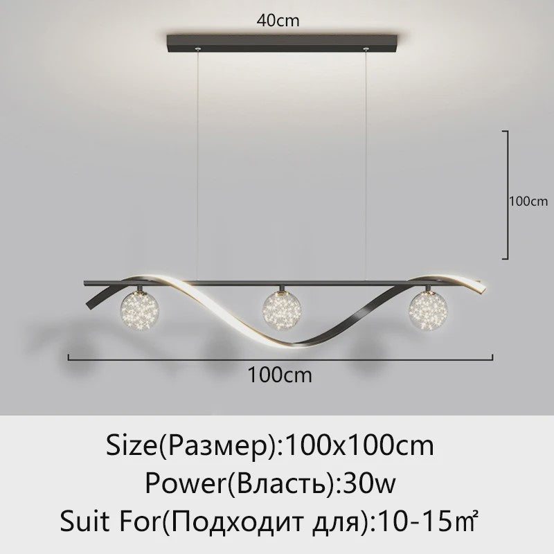 Moderne LED Plafondlamp met Dimfunctie - Stijlvolle Verlichting voor Eettafel & Keuken
