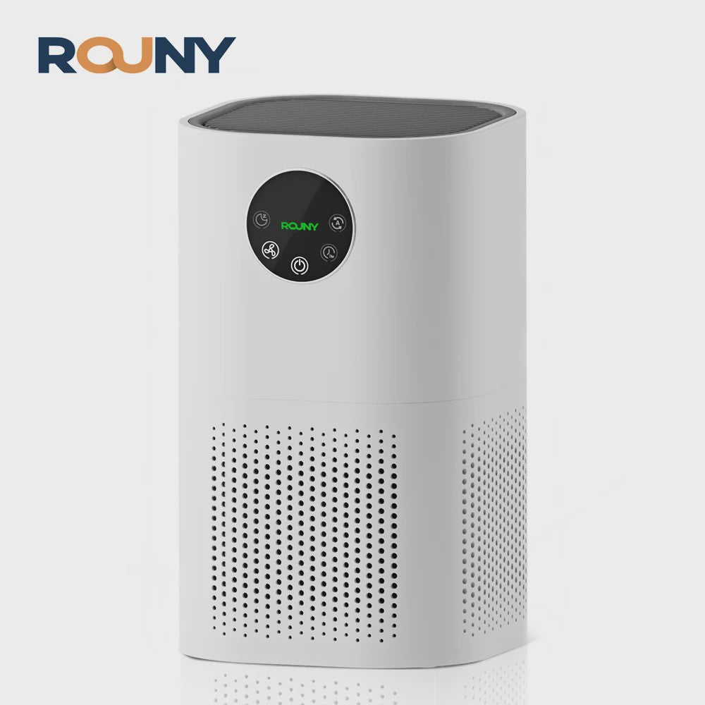 ROUNY Luchtreiniger H13 True HEPA | 20-50m² | Stille werking 25dB | Witte design