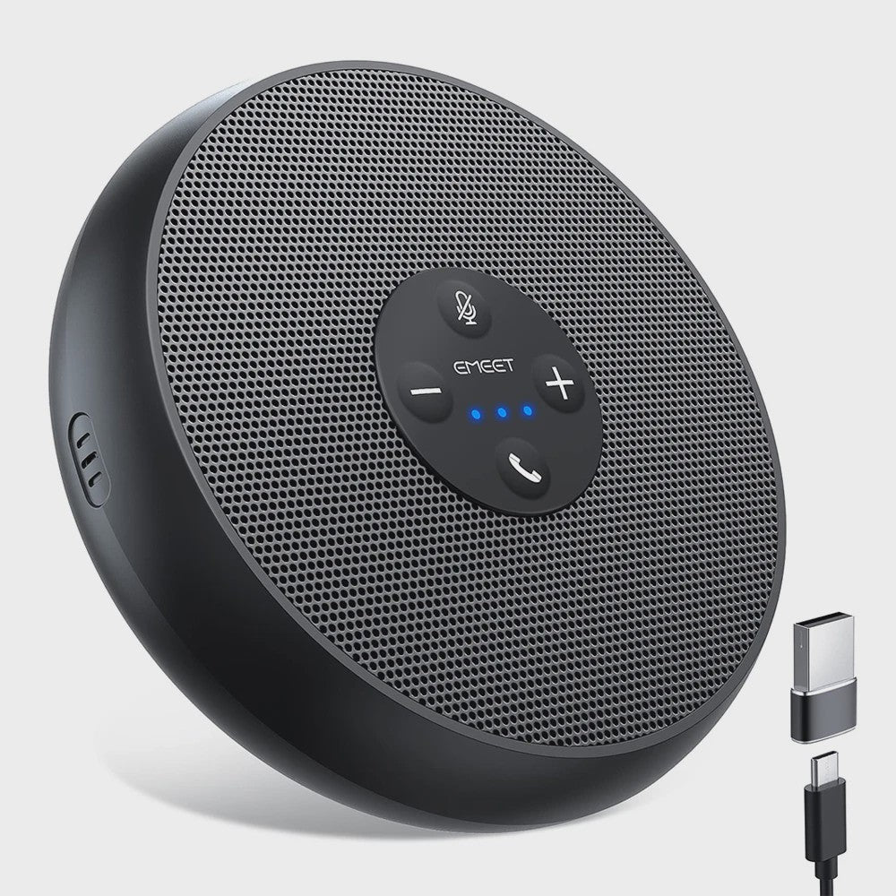 EMEET USB Conferentie Speakerphone met 360° Microfoon voor Online Vergaderingen