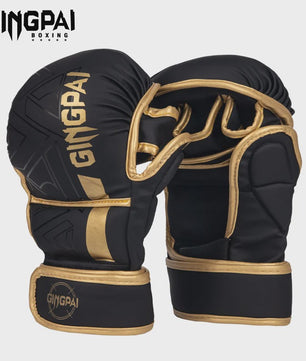 GINGPAI Professionele MMA Bokshandschoenen - Half Vinger Training voor Heren, Dames & Kinderen