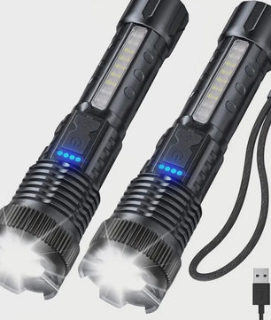 Krachtige Oplaadbare LED Zaklamp Tactisch met Zoom & 6 Modi