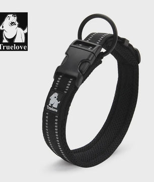 Truelove Verstelbare Hondenhalsband - Gewatteerd Mesh, 3M Reflecterend Nylon, Duurzaam & All-Weather, 8 Maten
