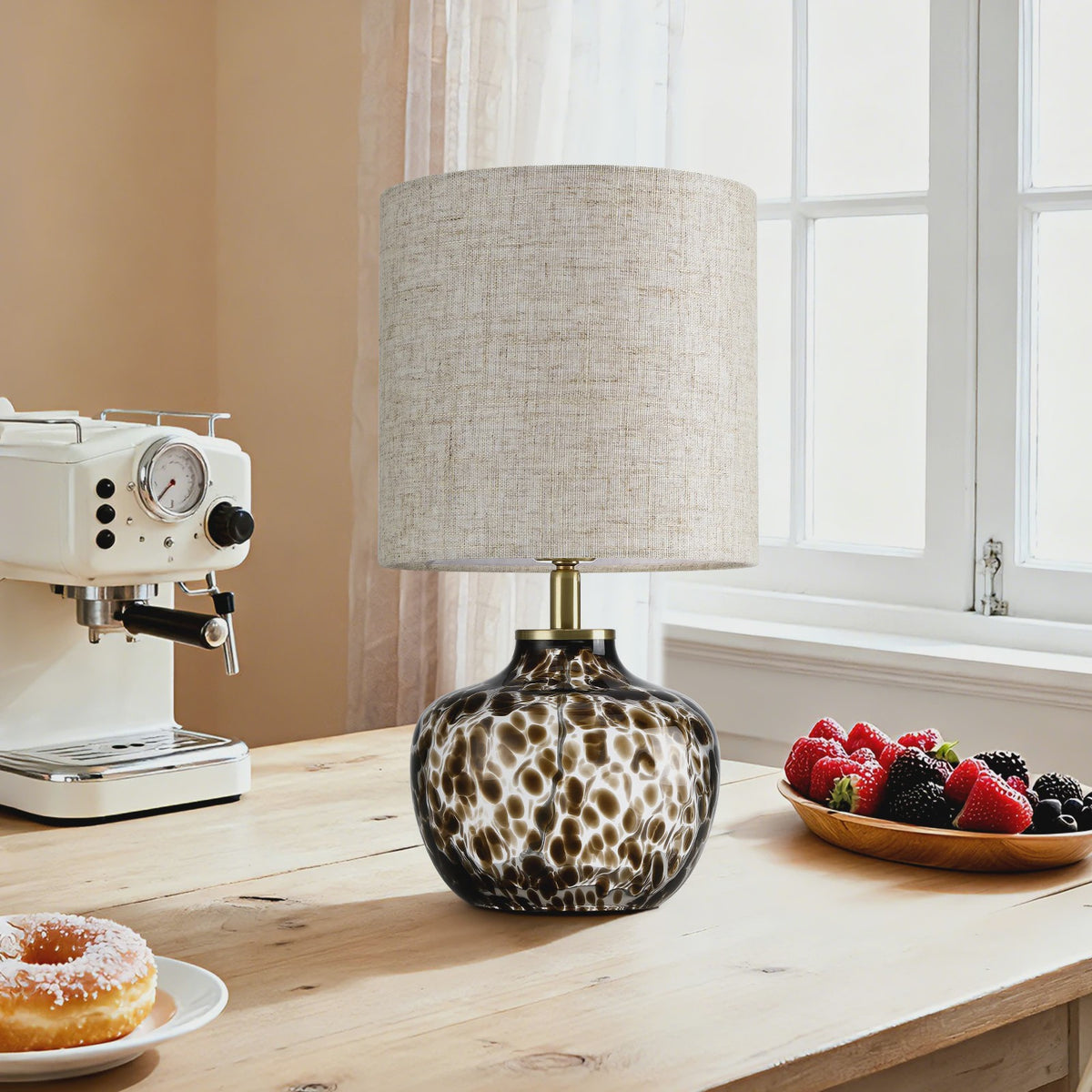 Luxe Tafellamp met Luipaardprint - Sfeervolle Nachtlamp voor Slaapkamer & Bureau
