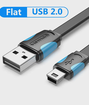 Vention Mini USB 2.0 Kabel - Snelladen & Dataoverdracht voor Camera, MP3, GPS
