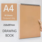 Professioneel Schetsboek 160gsm - 30 Vel Dik Tekenpapier met Spiraalbinding