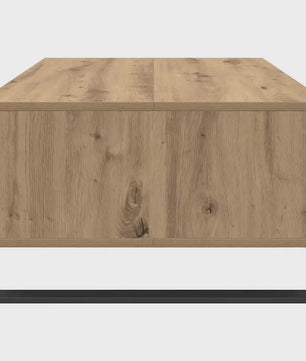 Handgemaakte Eiken Salontafel 90x60x35 cm - Modern Design met Opbergruimte
