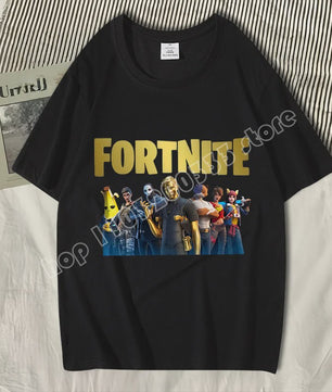 Fortnite Zomer T-shirt Unisex - Stijlvolle Casual Kleding van Puur Katoen