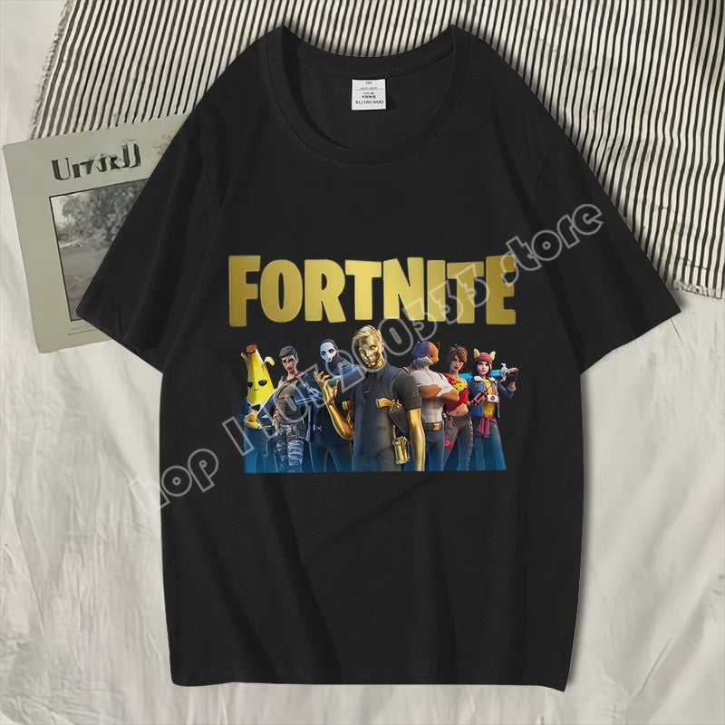 Fortnite Zomer T-shirt Unisex - Stijlvolle Casual Kleding van Puur Katoen