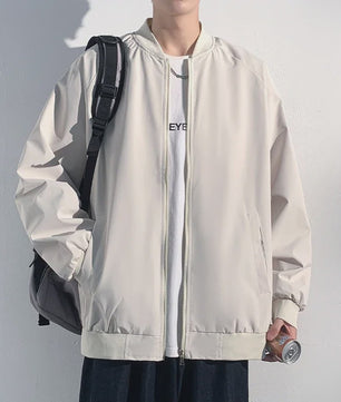 Herfst Bomberjack Heren - Stijlvolle Baseball Kraag Windbreaker Jas