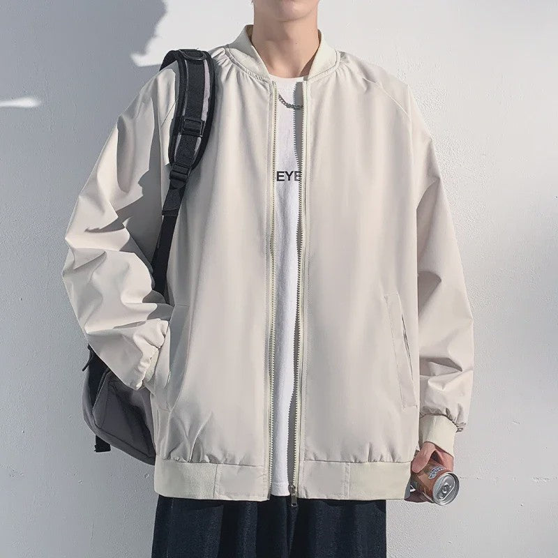 Herfst Bomberjack Heren - Stijlvolle Baseball Kraag Windbreaker Jas