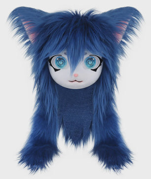 Furry Cosplay Masker Hoofddeksel - Kat & Konijn Stijl voor Kinderen & Feestjes