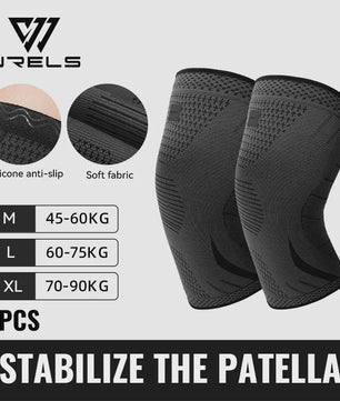 WRELS Compressie Kniebrace - Ademend, Anti-slip, Sport & Pijnverlichting