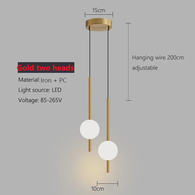 Moderne Minimalistische Hanglamp Zwart/Goud - Stijlvolle Verlichting voor Woonkamer & Slaapkamer