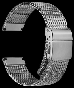 MAIKES Milanese Horlogeband RVS 316L - 20mm, 21mm, 22mm - Geschikt voor Rolex, Omega, IWC, Breitling