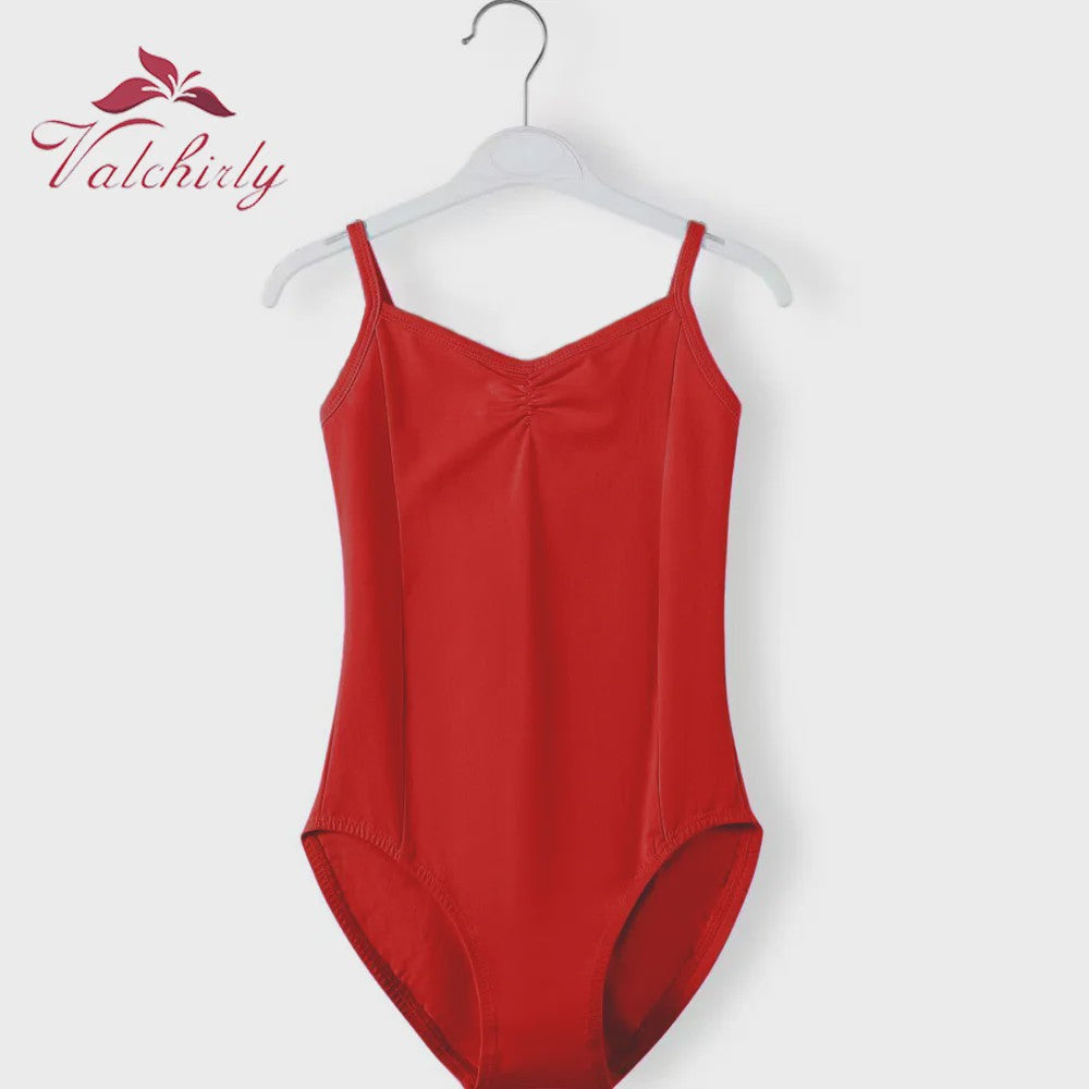 Meisjes Ballet Leotard met Bandjes - Katoen - Dans & Gymnastiek