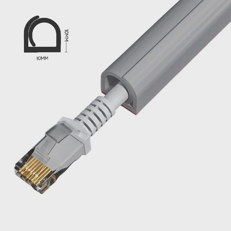 Overschilderbare Kabelgoot - Muur Kabel Organizer & Snoer Afdekker (1-10m)