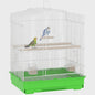 Pawhut Vogelkooi 46.5x36x59 cm met 2 Voederbakjes, 2 Zitstokken, Schommel en Uitschuifbare Lade
