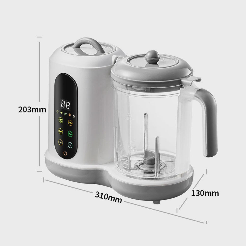 4-in-1 Slimme Babyvoeding Maker: Stoom, Pureer & Mix met Digitaal Display