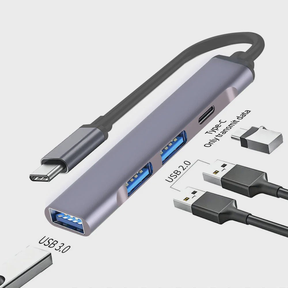 USB C Hub 3.0 & 2.0 Poorten, Type-C Docking Station met 5Gbps Snelheid & OTG Adapter