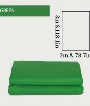 Grote Zwarte, Witte & Groene Achtergronddoeken (Chromakey) - 13x10 & 10x6.6 ft