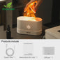Vlam Effect Aroma Diffuser Luchtbevochtiger met LED Verlichting - Sfeervol & Rustgevend