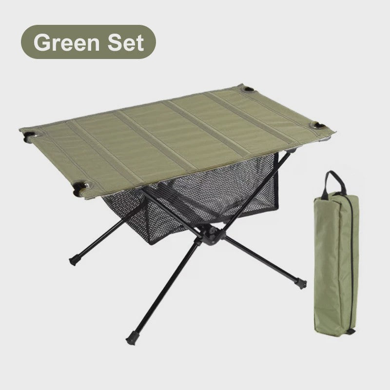 WESTTUNE Campingtafel Opvouwbaar Lichtgewicht Aluminium & 1680D Oxford Doek - Draagbaar voor Outdoor Picknick