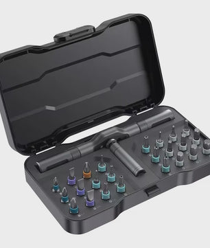 24-in-1 Multifunctionele Ratel Schroevendraaierset met Magnetische S2 Bits - Ideaal voor Doe-het-zelf en Huishoudelijke Reparaties