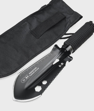 8-in-1 Multifunctionele Survival Schep - Compacte Camping Spade met Multitool & Tas