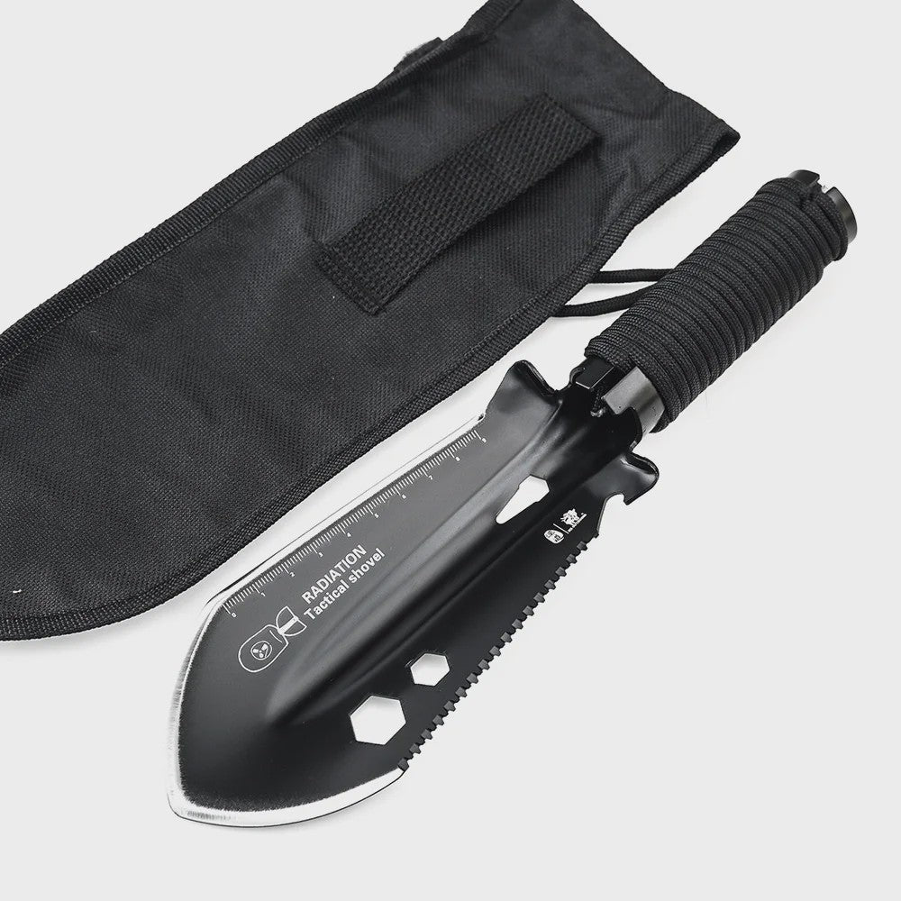 8-in-1 Multifunctionele Survival Schep - Compacte Camping Spade met Multitool & Tas