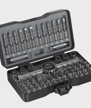 69-delige Magnetische Ratel Schroevendraaierset met 4 Handvatten & S2 Staal Bits voor Precisiewerk