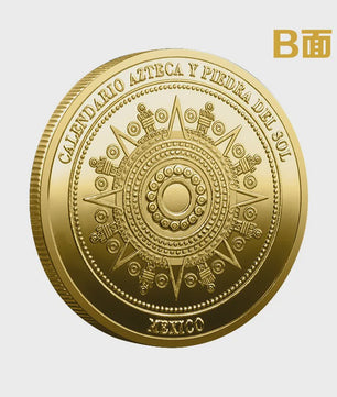 Maya Kalender Munt - Azteken Souvenir Coin Mexico
