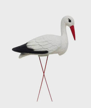 Realistische Ooievaar Figuur - Tuindecoratie Vogel Standbeeld