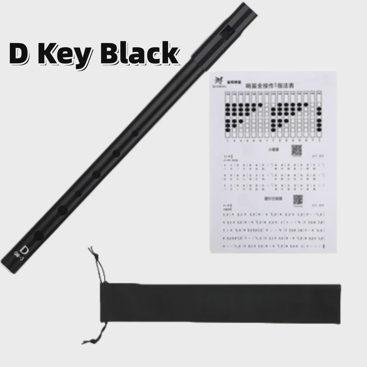 Miwayer Ierse Tin Whistle - 6 Gaten Fluit in C/D Toets - Folk Muziekinstrument voor Beginners