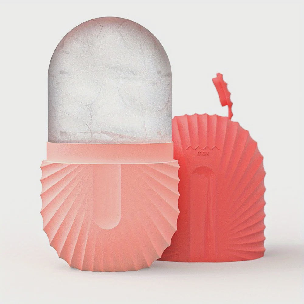 Gezichtsroller & Gua Sha Set: Luxe Roestvrij Staal & IJsroller voor Huidverzorging