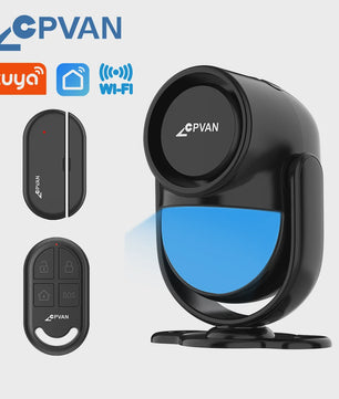 CPVAN Smart Home Alarm Systeem met PIR Bewegingsmelder, Deursensor en Afstandsbediening - Tuya WIFI