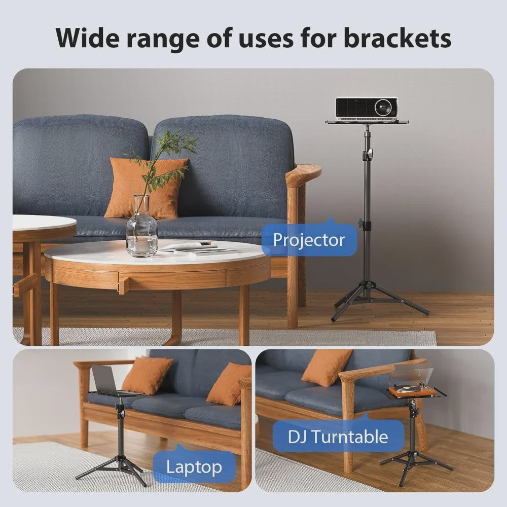 Verstelbare Projector & Laptop Statief Stand (58-160cm) - Draagbaar en Multifunctioneel