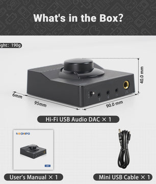 NEOHIPO H1 Gaming Headphone Amplifier DAC met EQ - Voor PC, PS5, MAC & Mobiel