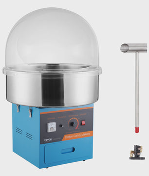 Professionele Suikerspin Machine - Roestvrijstalen Kom & Schep - Commercieel Gebruik