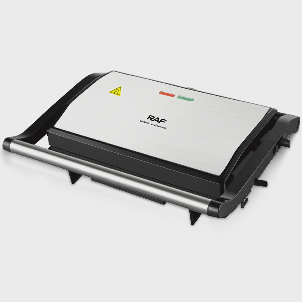 Elektrische Contactgrill & Panini Pers - 750W - 180° Open - Grill, Bakplaat & BBQ
