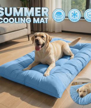 Extra Grote Hond Koelmat - Luxe Pluche Sofa Bed met 8 Compartimenten