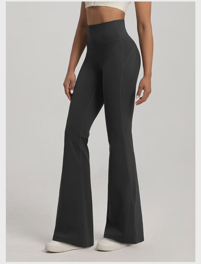 Naked Hoge Taille Bell Bottom Broek - Taille Corrigerend & Heupliftend voor Yoga & Fitness